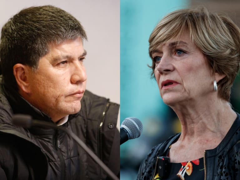 Agencia Uno | El subsecretario del Interior, Manuel Monsalve, y la alcaldesa de Providencia, Evelyn Matthei