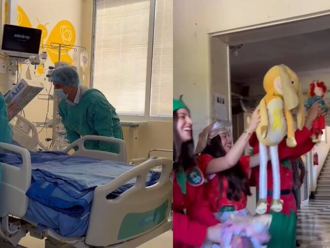 Niños del Hospital Luis Calvo Mackenna reciben regalos de Navidad