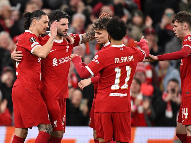 Liverpool no tuvo piedad y goleó a Sparta Praga para avanzar a los cuartos de final de la Europa League