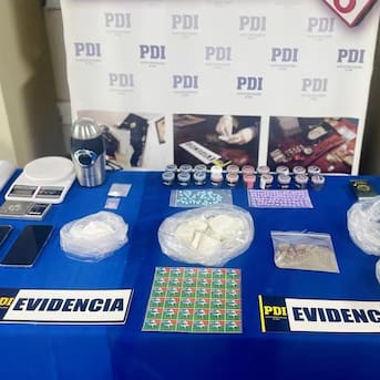 PDI detiene a sujeto en Santiago por infracción a la Ley de Drogas: tenía en posesión sustancias avaluadas en más de 35 millones de pesos