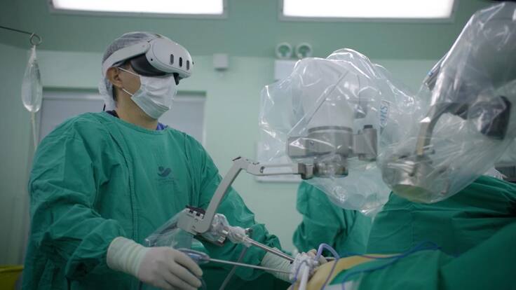 Fue realizada en Chile: las imágenes de la primera cirugía del mundo con Realidad Aumentada