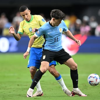 Brasil y Uruguay igualan en un peleado duelo por el paso a las semifinales de la Copa América 2024