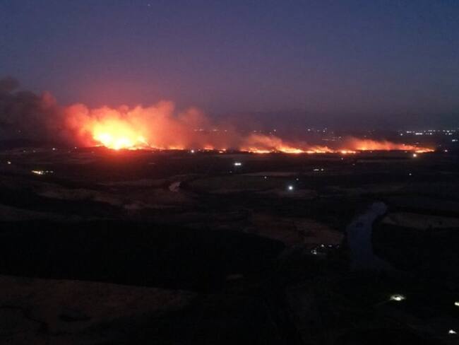 Llaman a evacuar sectores de Caliboro Alto, Caliboro Bajo y Pillay por incendio forestal en San Javier