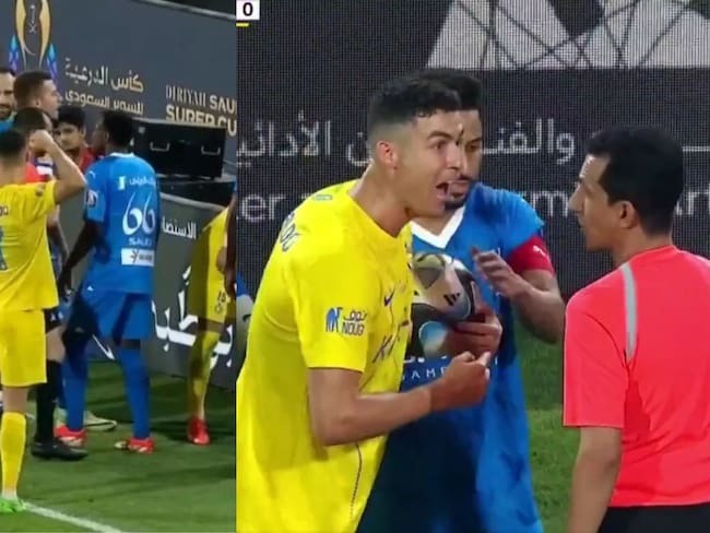 El día de furia de Cristiano Ronaldo: agredió a rival, fue expulsado y amagó con golpear a árbitro en Arabia Saudita