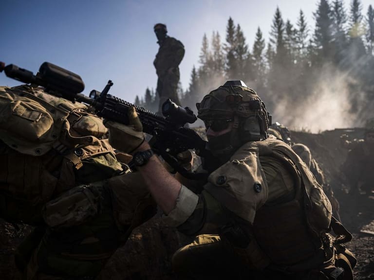 Soldados de Ucrania realizan entrenamientos con militares de la OTAN