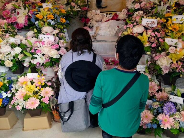 Decenas de japoneses despiden con flores a Kabosu, la perrita que inspiró el famoso meme Doge