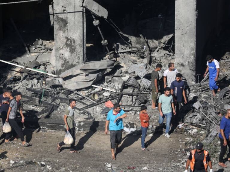 Liberan registro del bombardeo al hospital de Gaza que dejó cientos de fallecidos