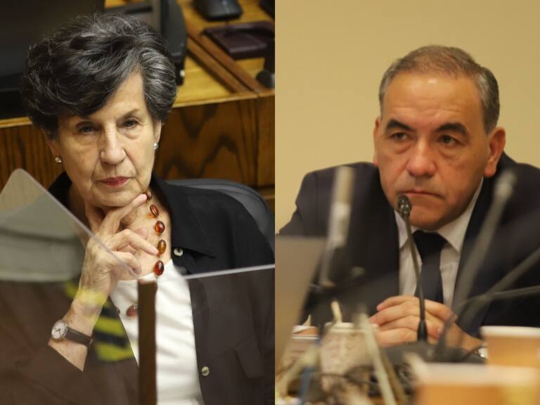 Agencia Uno | Los senadores del PS Isabel Allende Bussi y Fidel Espinoza
