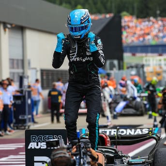 Inesperado final en la F1: George Russell gana el GP de Austria tras choque entre Verstappen y Norris