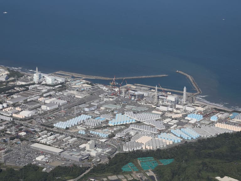 La bahía donde se ubica la planta nuclear de Tepco de Fukushima en Japón