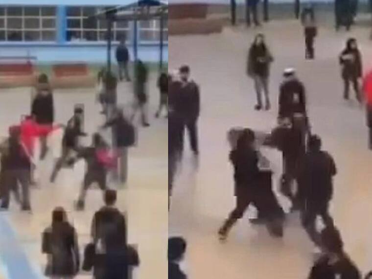 Estudiantes protagonizan violenta riña en liceo de Puerto Varas: la pelea terminó con 4 detenidos y 2 heridos