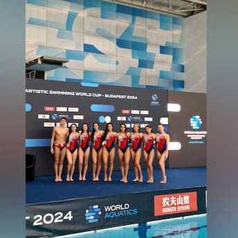 Con tres cuartos lugares: selección chilena de natación artística brilla en el Mundial de Budapest