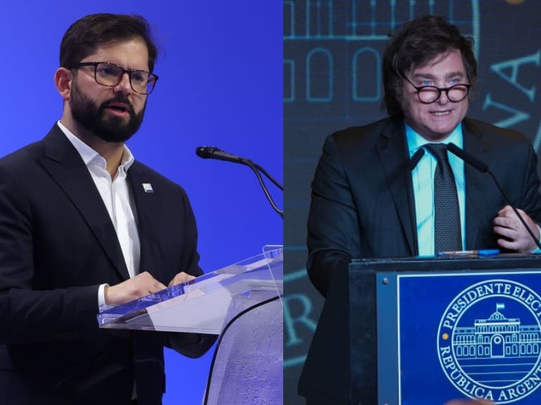Getty Images | Los presidentes Gabriel Boric y Javier Milei