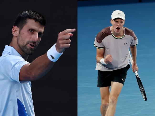 Djokovic vs Sinner: donde ver, cuando y a qué hora será la semifinal del Abierto de Australia 