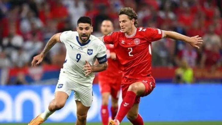Dinamarca se mete a octavos de la Eurocopa y elimina a Serbia tras tibio empate por la última jornada del Grupo C