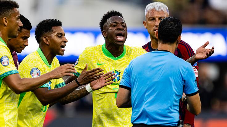 “Molesta”: la queja que lanzó Vinicius tras el decepcionante debut de Brasil en la Copa América 2024