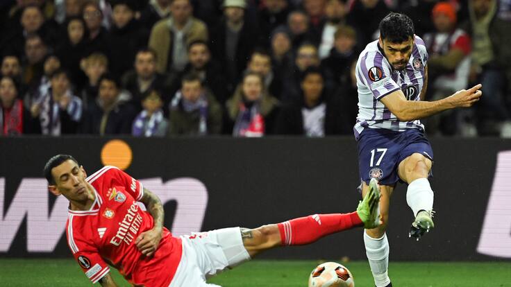 Toulouse de Gabriel Suazo empata con el Benfica y es eliminado de la Europa League