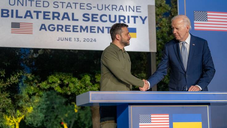 Estados Unidos acuerda un plan de seguridad con Ucrania similar al que mantiene con Israel