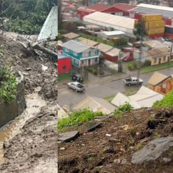 Vecinos en alerta por inminente derrumbe de cerro Zaror en Talcahuano: “Pasamos la noche viendo si es que se nos viene encima”