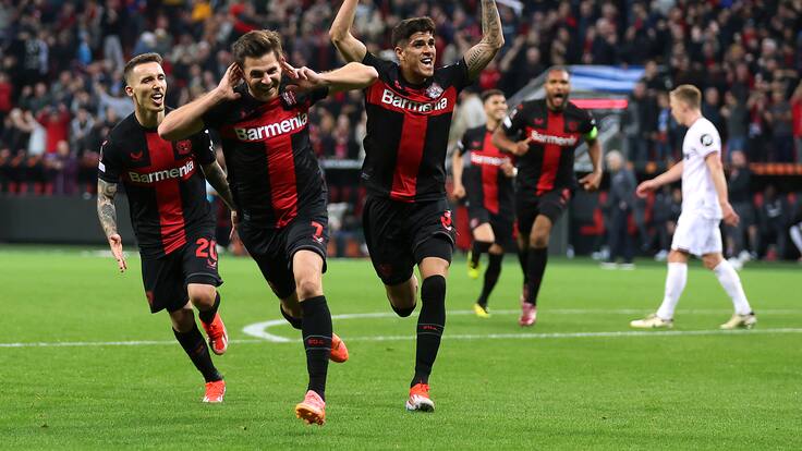 Bayer Leverkusen mantuvo su gran invicto: los resultados de la ida de los cuartos de final de la Europa League