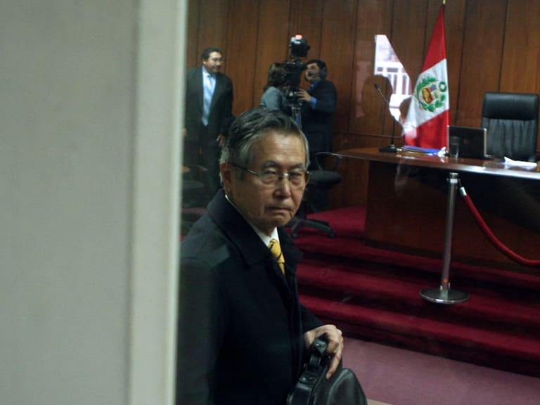 El exdictador del Perú, Alberto Fujimori, en juicio que lo llevó a la cárcel