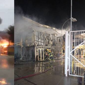“El desastre más grande en la comuna”: se reactiva incendio en Plaza de Abastos en Illapel que destruyó 200 puestos