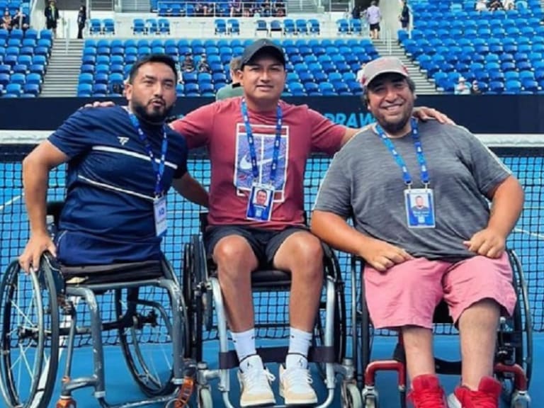 Tres chilenos debutarán este lunes en el cuadro del tenis en silla de ruedas del Abierto de Australia