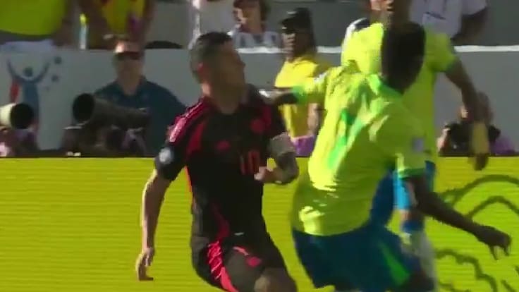 Brasil sufre dura noticia ante Colombia: Vinicius Junior queda suspendido para los cuartos de final de la Copa América