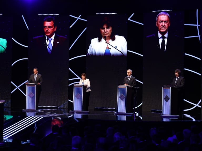 Debate presidencial en Argentina: no tuvo un claro ganador y hubo fuertes cruces por la economía y los derechos humanos