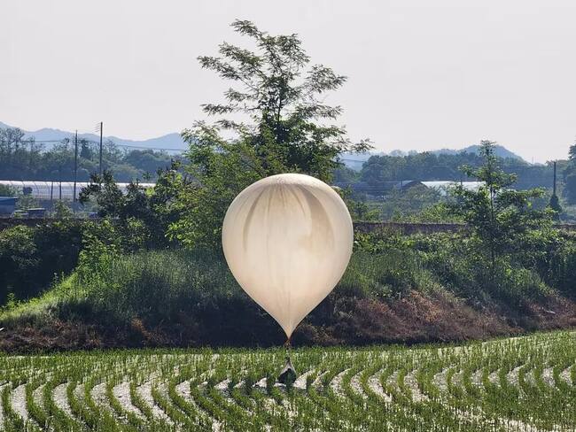 FOTOS: Corea del Norte envía a Corea del Sur más de 200 globos con desechos y excrementos