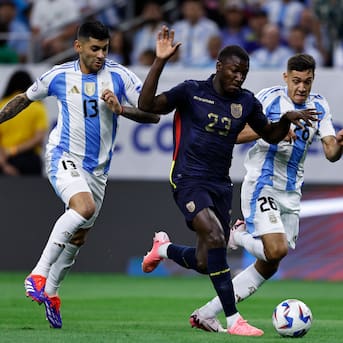 Argentina abre el marcador y está derrotando a Ecuador por los 4tos de final de Copa América