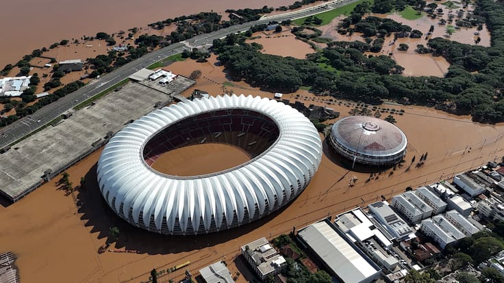 Suspenden dos fechas del Brasileirao por las inundaciones en Porto Alegre