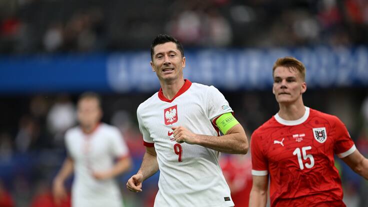 La Polonia de Lewandowski cae ante Austria y se empieza a despedir de la Eurocopa 2024