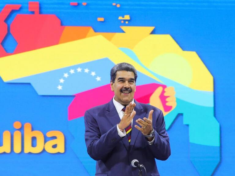 El presidente de Venezuela Nicolás Maduro en un evento en Caracas