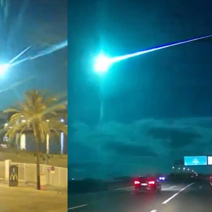 Hizo de la noche día: los sorprendentes registros que dejó la caída de un meteorito en España y Portugal 
