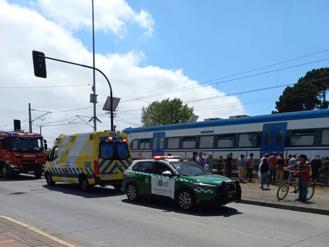 Ciclista muere tras ser atropellado por Biotren en cruce peatonal de Coronel