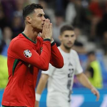 A pesar del dramático llanto de Cristiano, Portugal zafó ante Eslovenia y se metió en los cuartos de la Eurocopa 