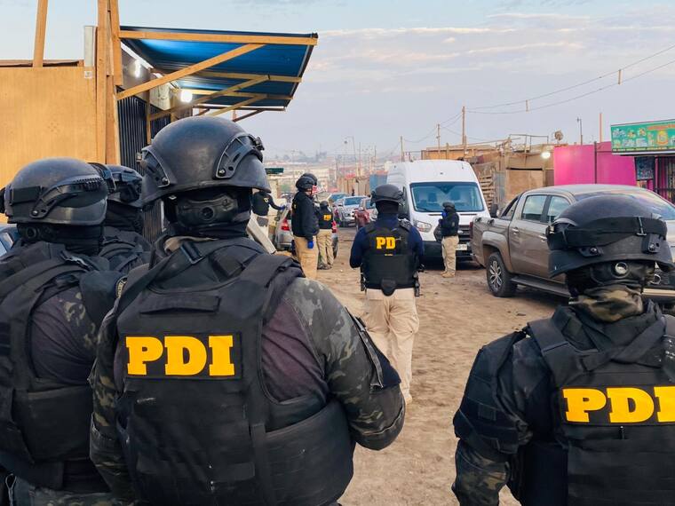 Fiscalía y PDI de Arica realizan mega operativo en Cerro Chuño para desarticular nuevas facciones de Los Gallegos