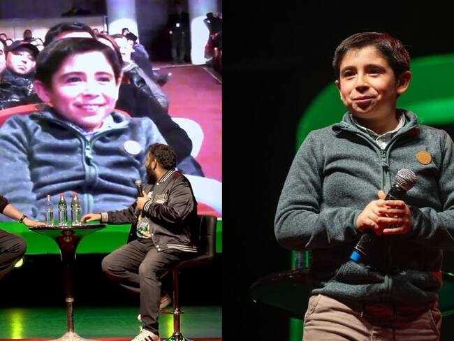 “Manzanita humor”: niño de 9 años la rompe en redes sociales tras realizar parte de su rutina en pleno show de Luis Slimming