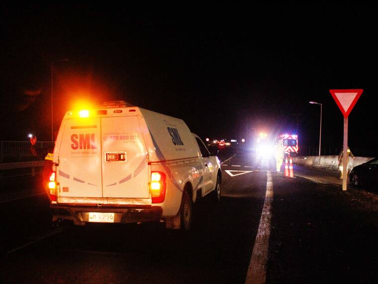 Hombre muere atropellado en San Bernardo: empujaba un auto averiado en la Ruta 5 Sur